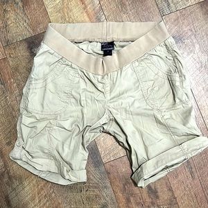 Oh Baby by Motherhood Maternity Shorts, khaki color, size Medium